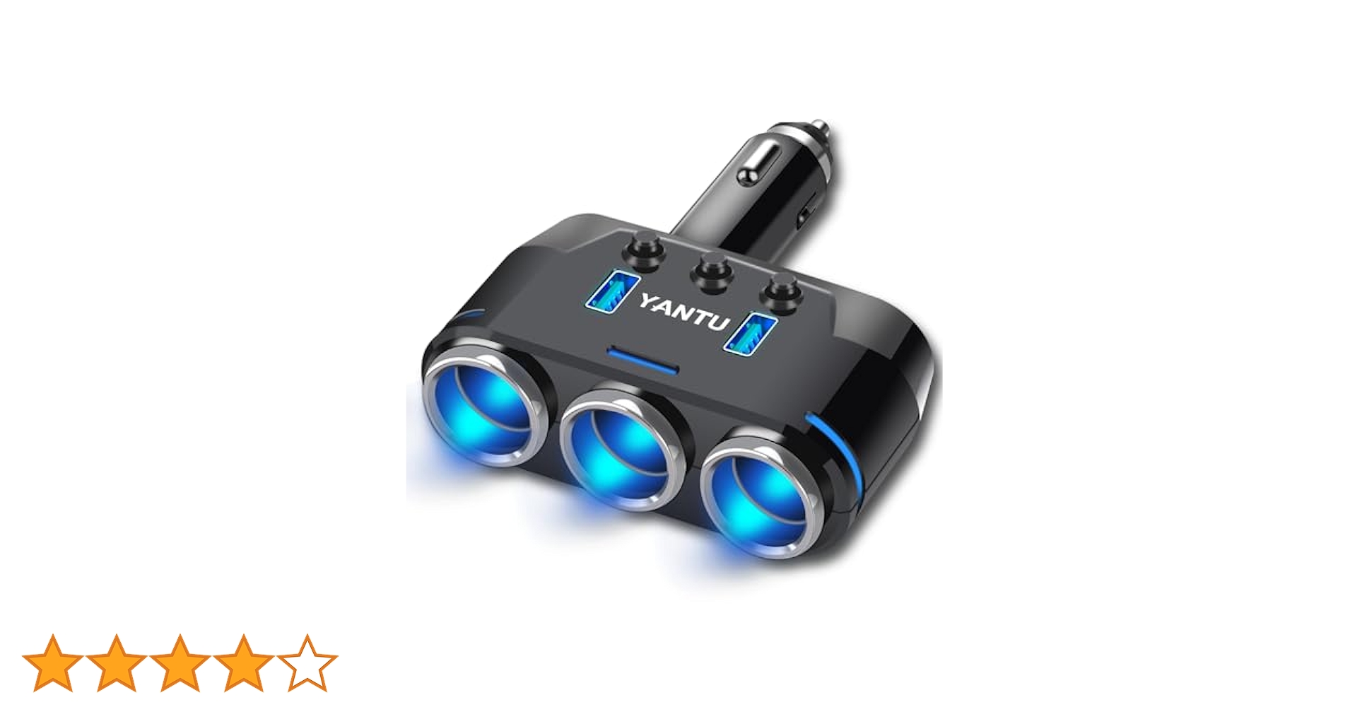 Amazon | シガーソケット 3連 【2025第3代目 智能チャージ